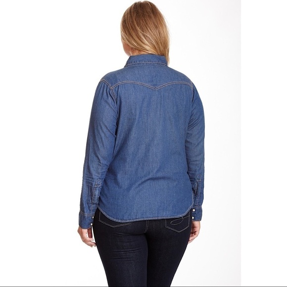 Seven7 Studded Luxe Western Snap Button Shirt M - Picture 10 of 10